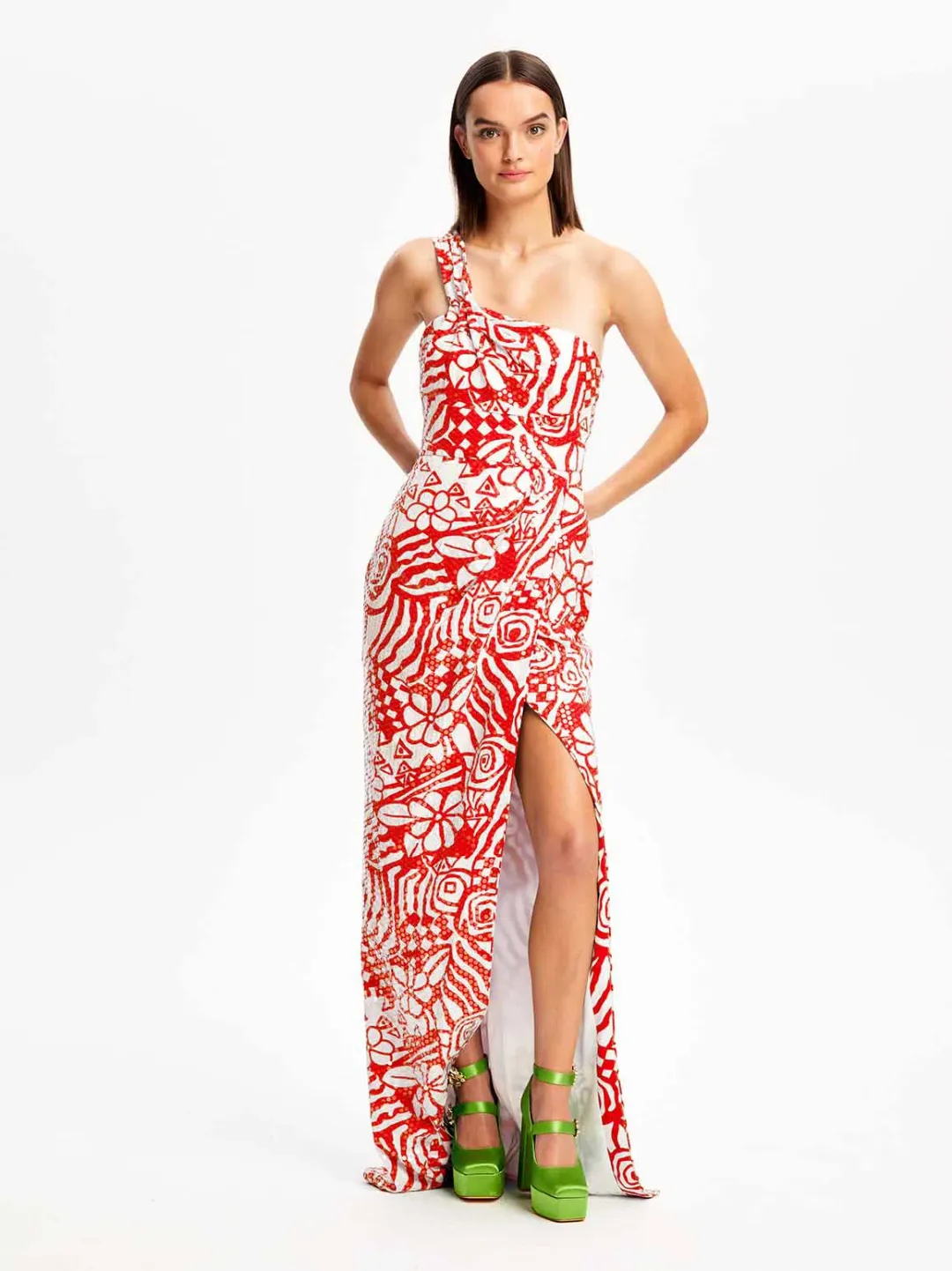 Alice McCall Daisy Daze Gown in Salsa Red Size 10 AU  for rent on The Volte - main image