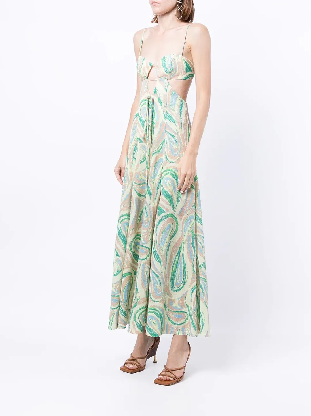 Alice McCall Swan Lake Midi Dress Citrus Size 12 AU for rent on The Volte - main image