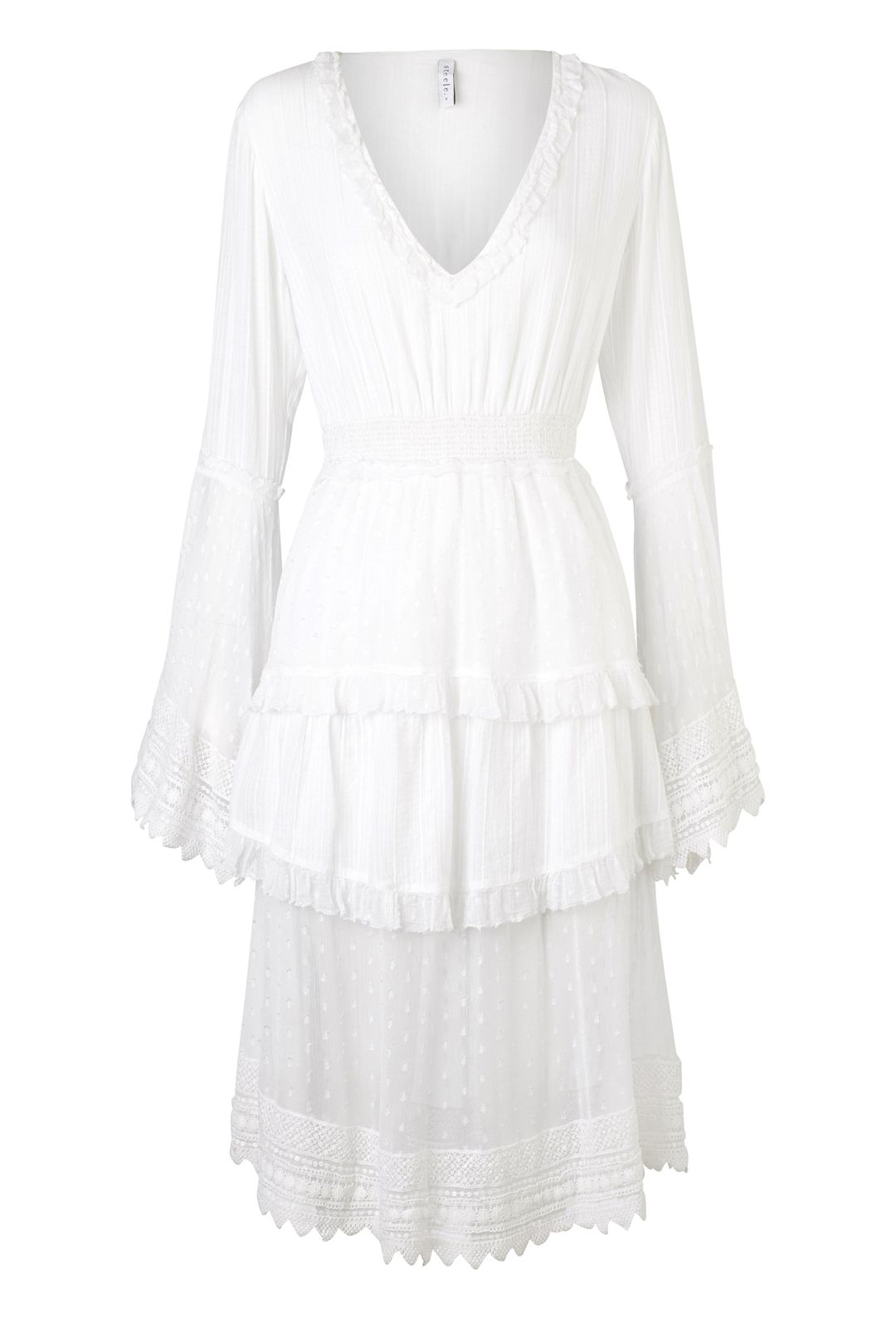 STEELE Stardust Dress White size 8 for rent on The Volte - main image