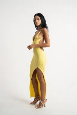 Isabelle Quinn Millie Maxi Dress Yellow Size 6 for rent on The Volte - image 2
