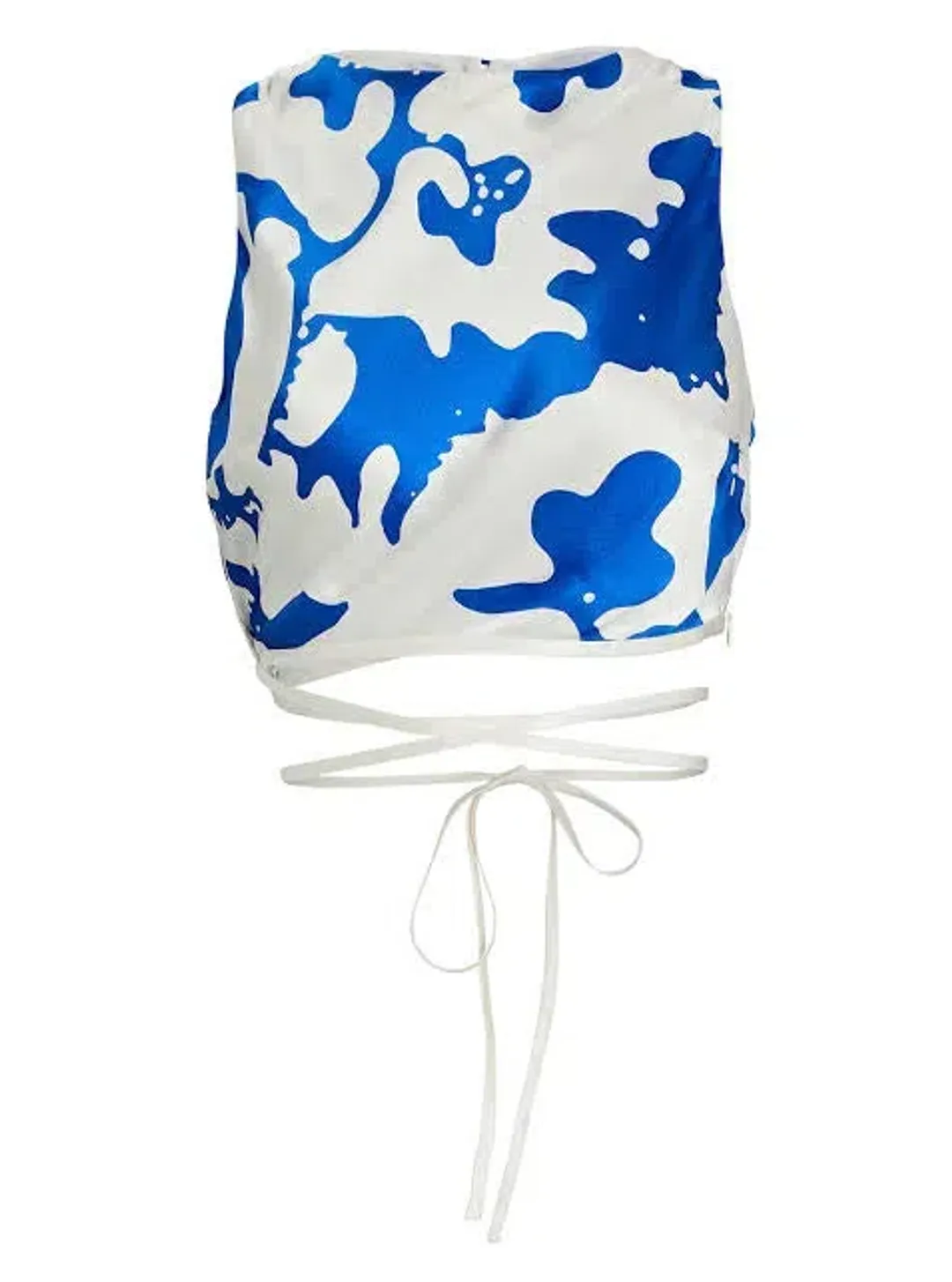 Sir the Label Esme Deconstructed Top in Blue/White Print Size 1 /Au 8 for rent on The Volte - main image