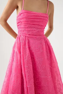 Aje Evangeline Cornelli Maxi Dress Protea Pink Size 14 for rent on The Volte - image 4