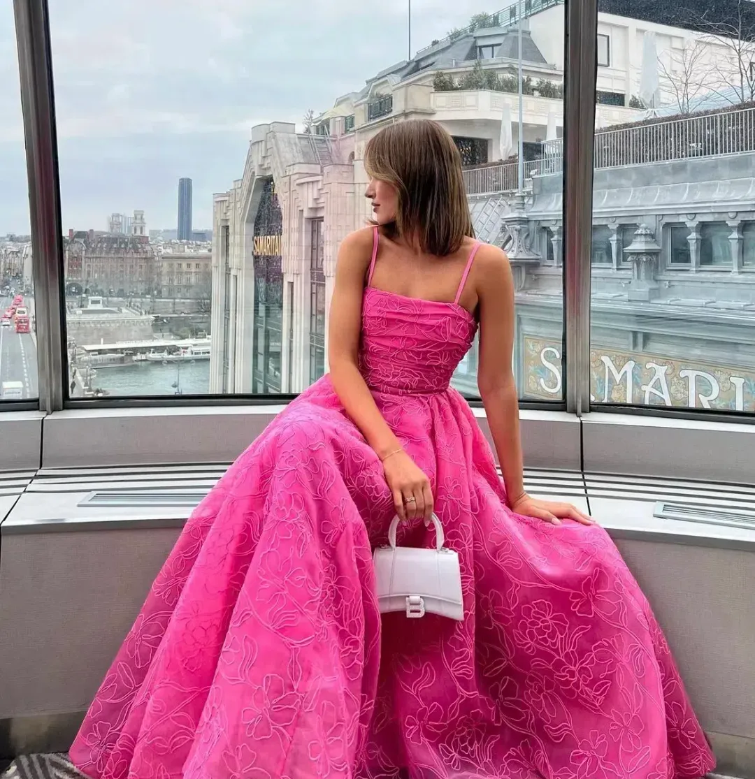 Aje Evangeline Cornelli Maxi Dress Protea Pink Size 14 for rent on The Volte - main image
