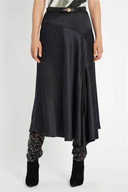 Sass & Bide Caress Midi Skirt Navy Size 8 for rent on The Volte - image 1
