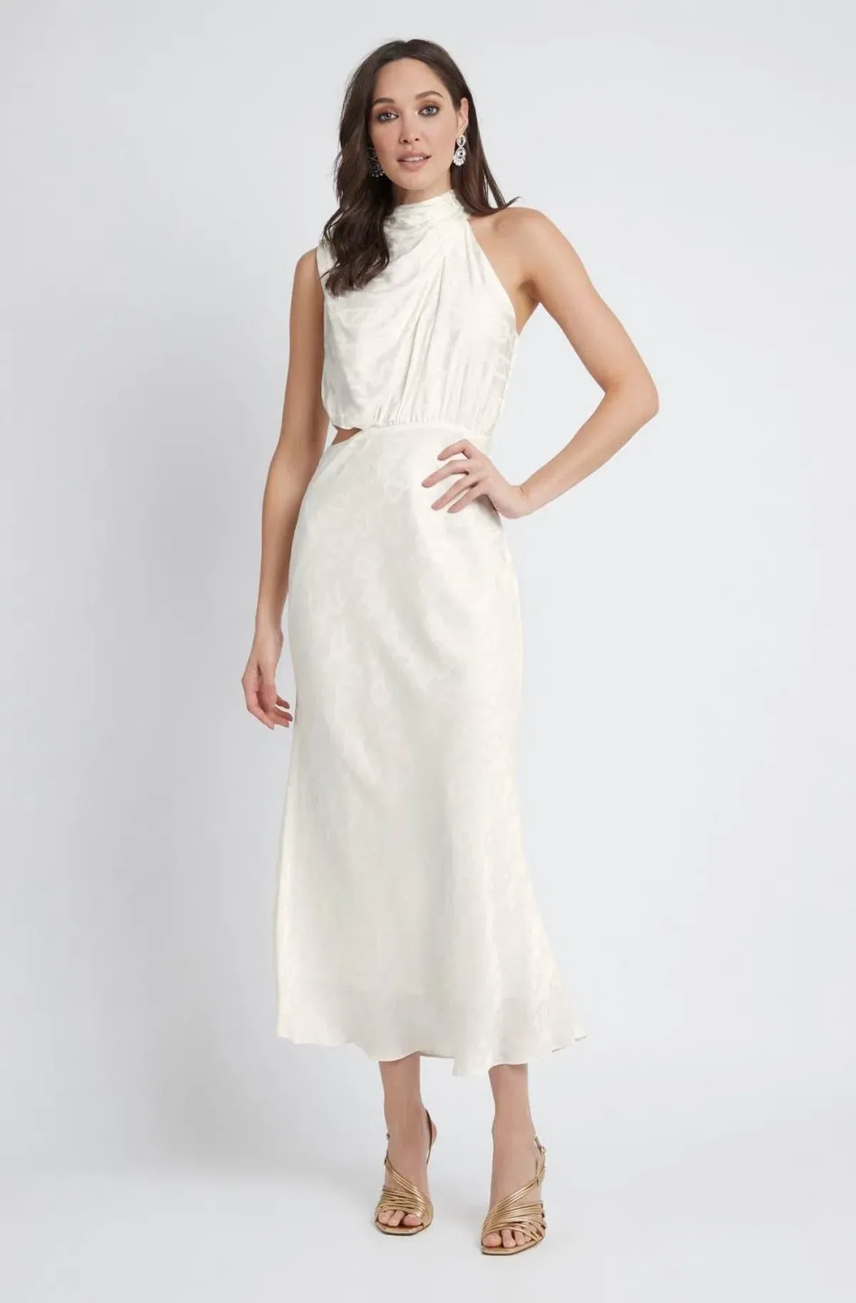 Sheike Reflections Dress White Size 10 for rent on The Volte - main image