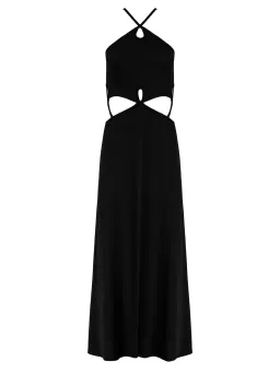 Christopher Esber Looped Cutaway Sleeveless Dress Black Size 8  for rent on The Volte - image 2