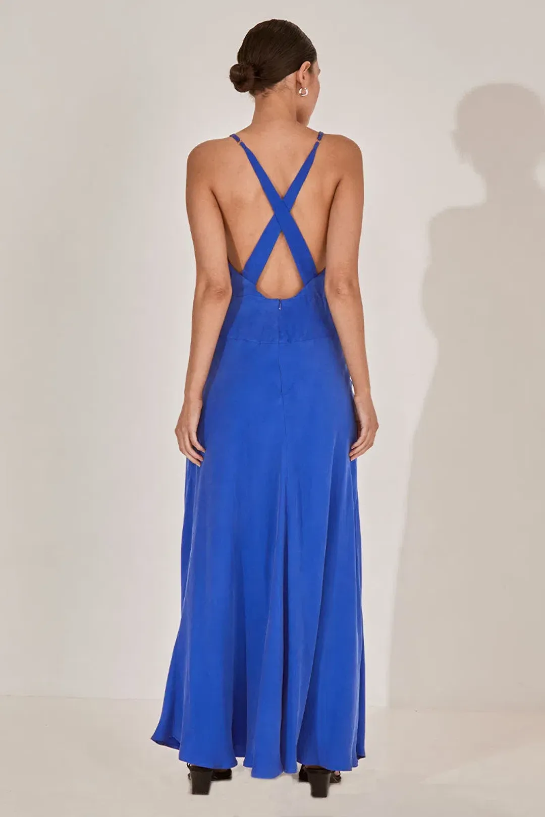 Sovere Arlo Midi Dress Blue Size 6 for rent on The Volte - main image