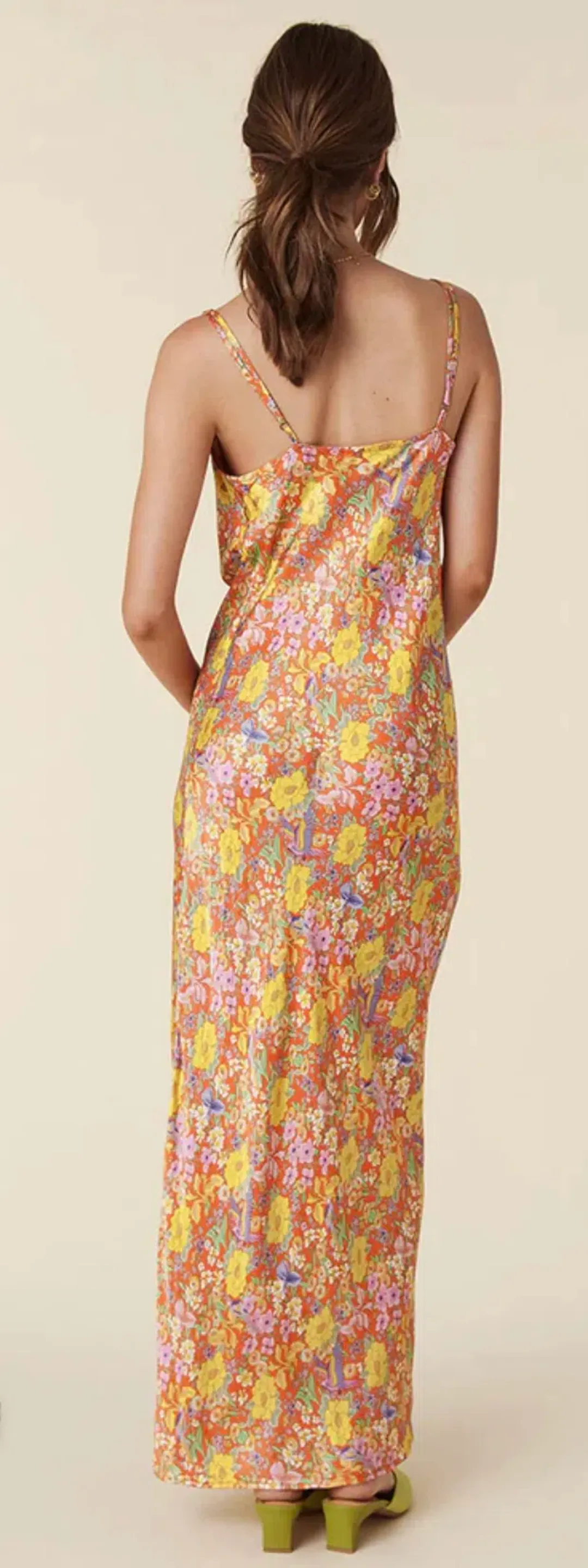 Spell Last Drinks Bias Strappy Maxi Dress Floral Size S / AU 8 for rent on The Volte - main image
