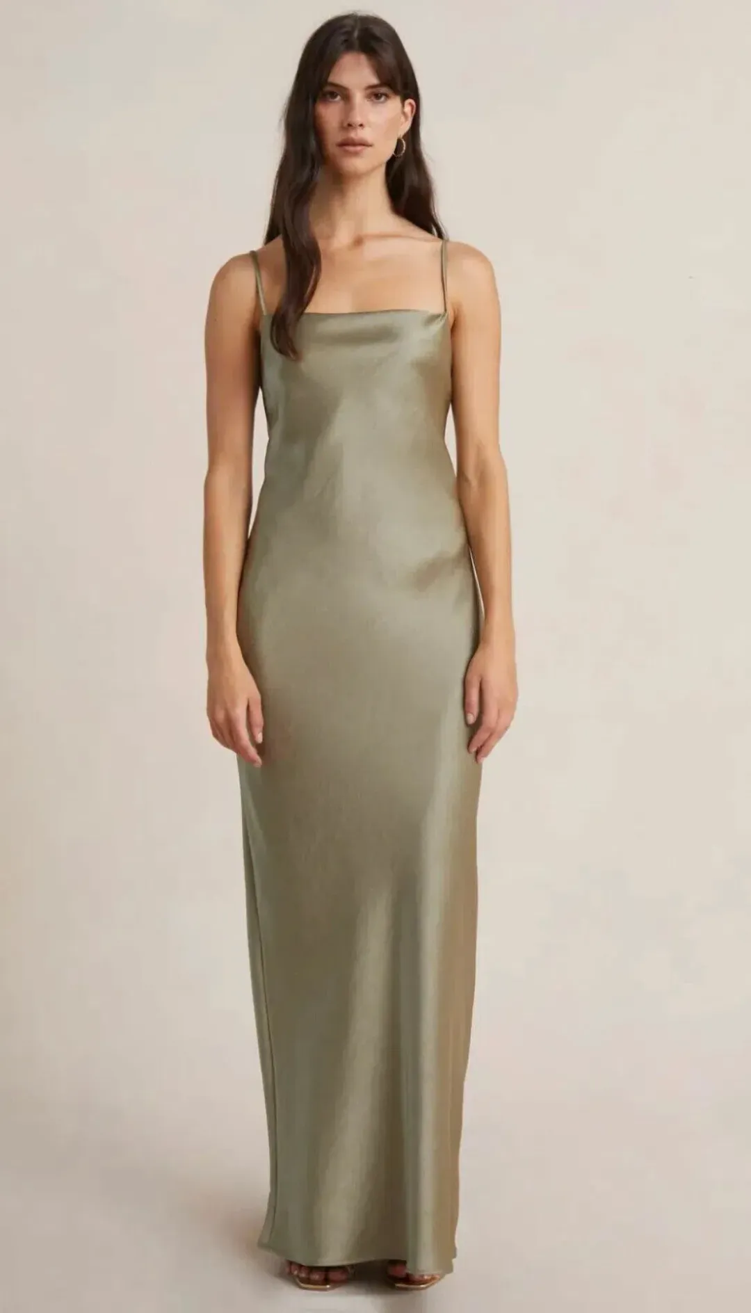 Bec & Bridge The Dreamer Tie Maxi Dress Sage Size 10 for rent on The Volte - main image
