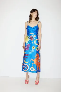 Alemais Guardian Midi Dress Blue Size 8 for rent on The Volte - image 1
