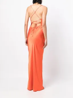 Bec & Bridge Lorelai Tie Maxi Dress Orange Size 6 for rent on The Volte - image 2