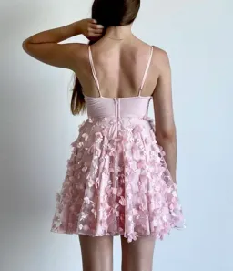 Studio Minc Spring Mini Dress Pink Size 0/ AU 8 for rent on The Volte - image 6
