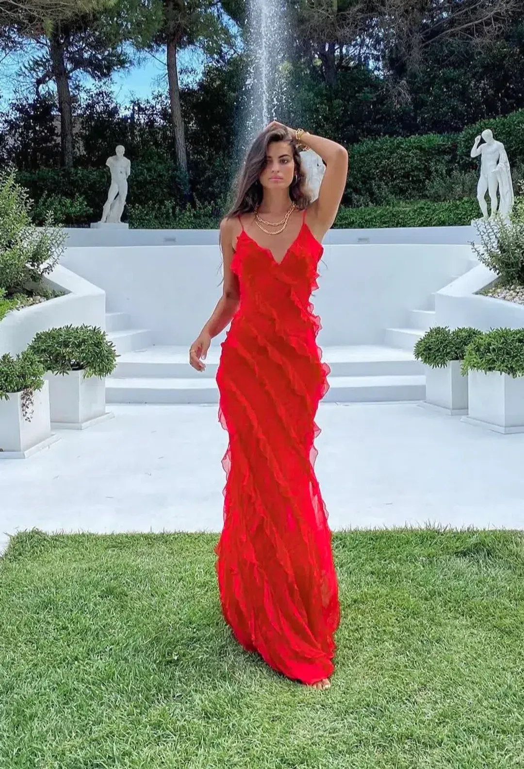 Rat and Boa Cecelia Dress Red Size 8 for rent on The Volte - main image
