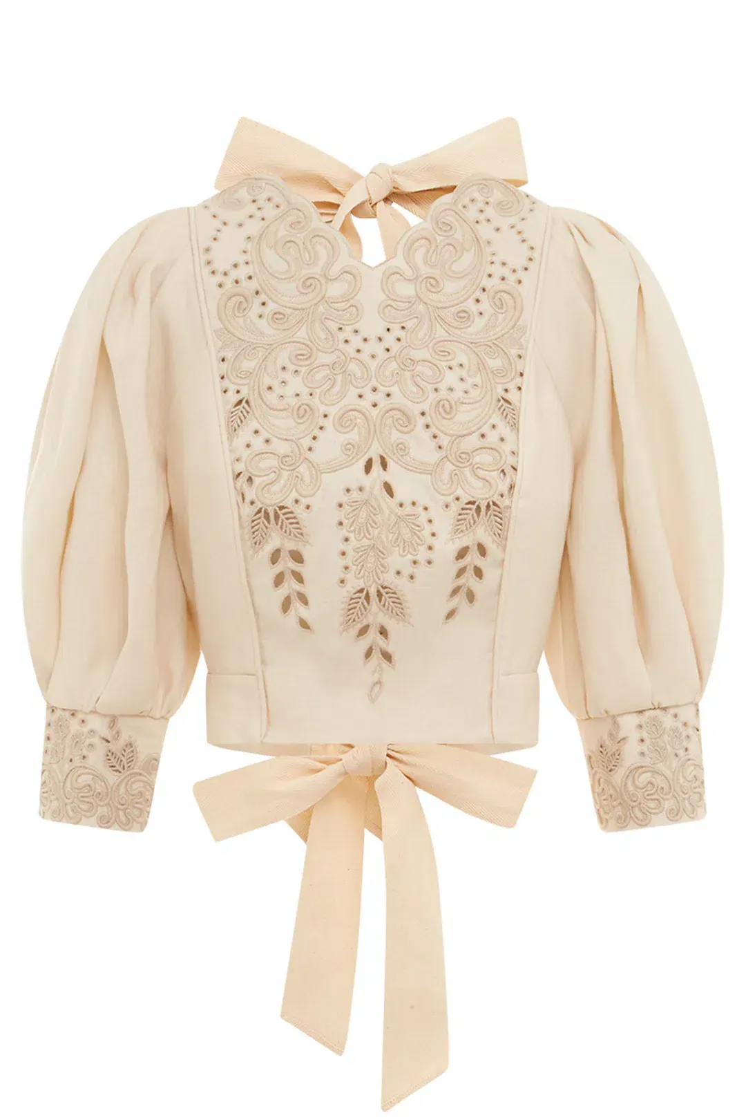 Alemais Violeta Tie Back Top Cream Size 6 for rent on The Volte - main image