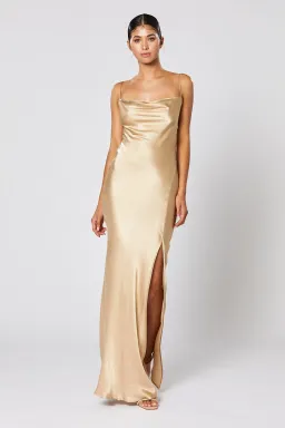 Winona Cheri Dress Gold Size XXS/Au 6 for rent on The Volte - image 1
