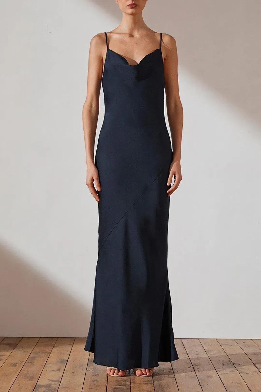 Shona Joy Luxe Bias Cowl Slip Dress Sapphire Size XS/Au 6 for rent on The Volte - main image