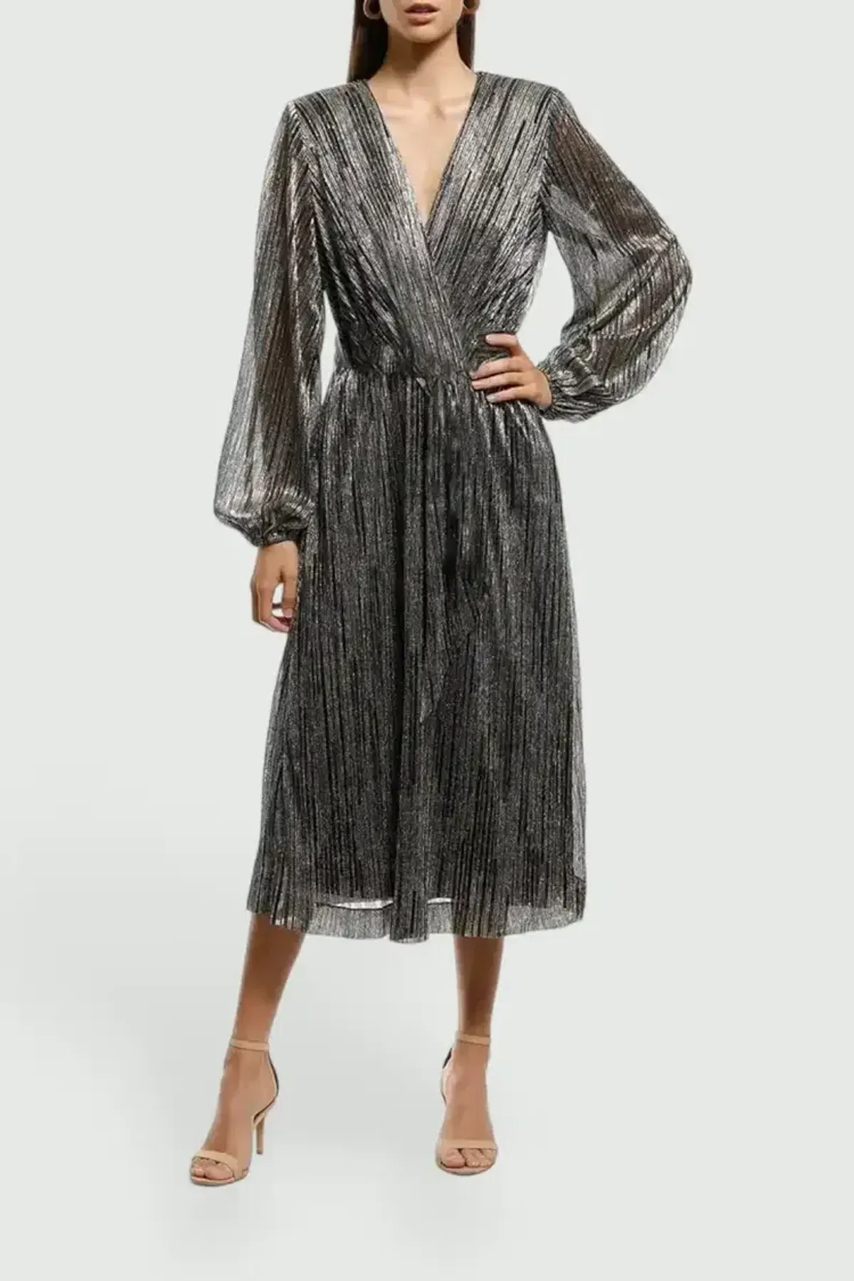 Rebecca Vallance Bellagio Dress Black and Gold Size 6 for rent on The Volte - main image