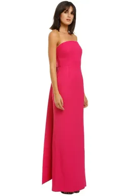 Rebecca Vallance Natalia Tie Gown Magenta Fuschia Pink Size 12 for rent on The Volte - image 2