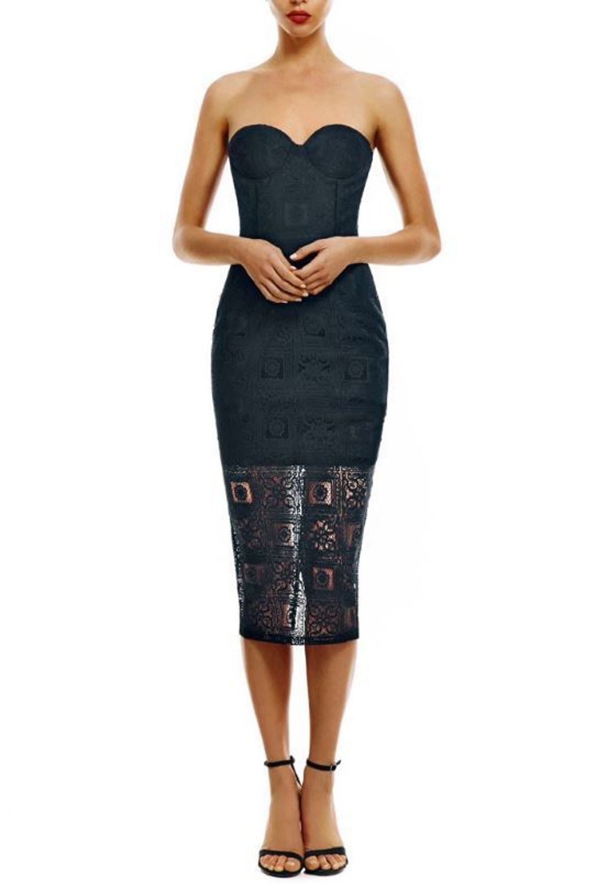 MISHA Priscilla Dress Black Size 6/XS for rent on The Volte - main image