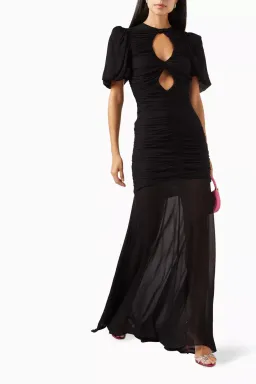 De La Vali Olympia Maxi Dress Black Size 8 for rent on The Volte - image 1