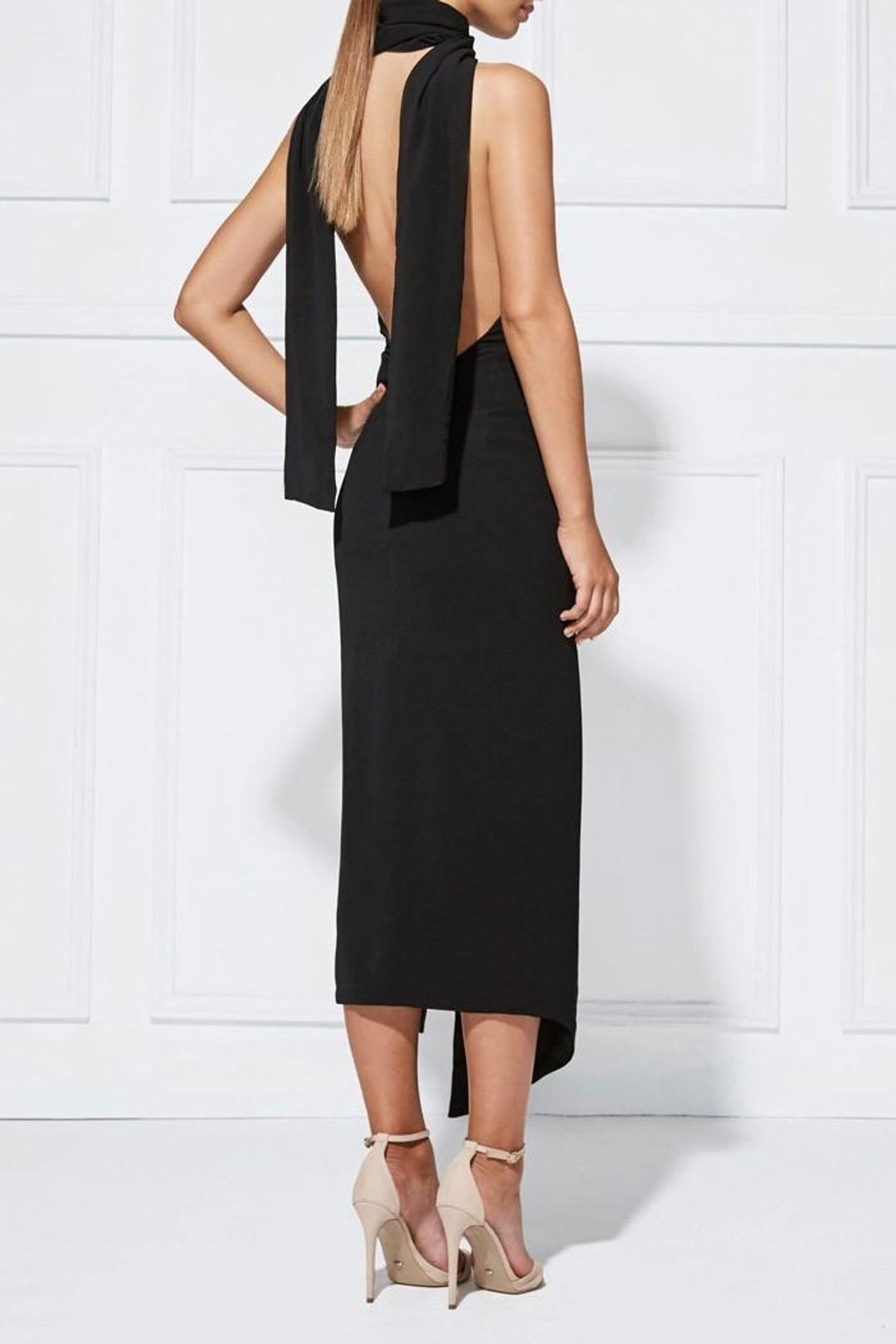 MISHA Liona Dress Black Size 8/S for rent on The Volte - main image