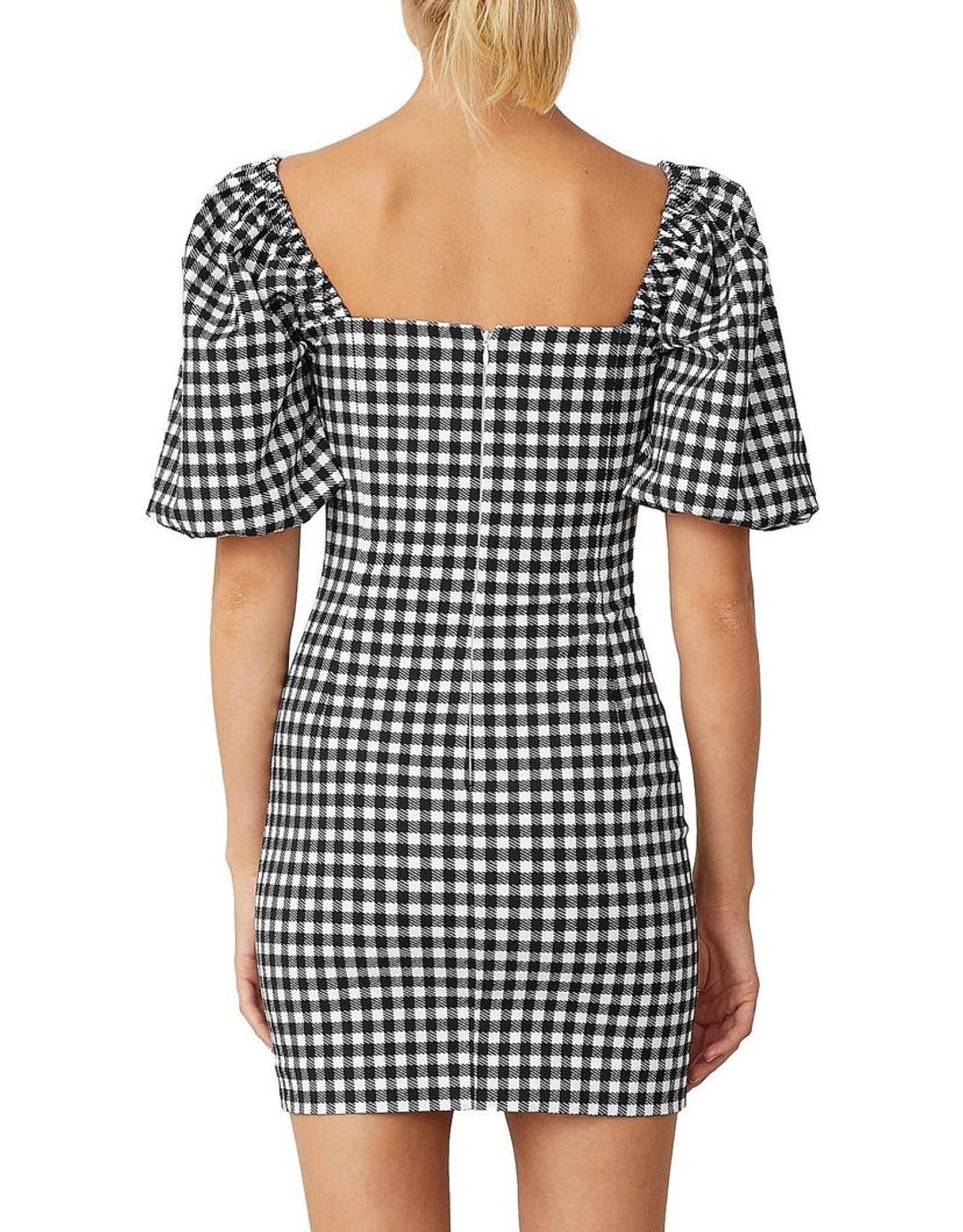 Bec & Bridge Check It Out Mini Dress Print Size 8 for rent on The Volte - main image