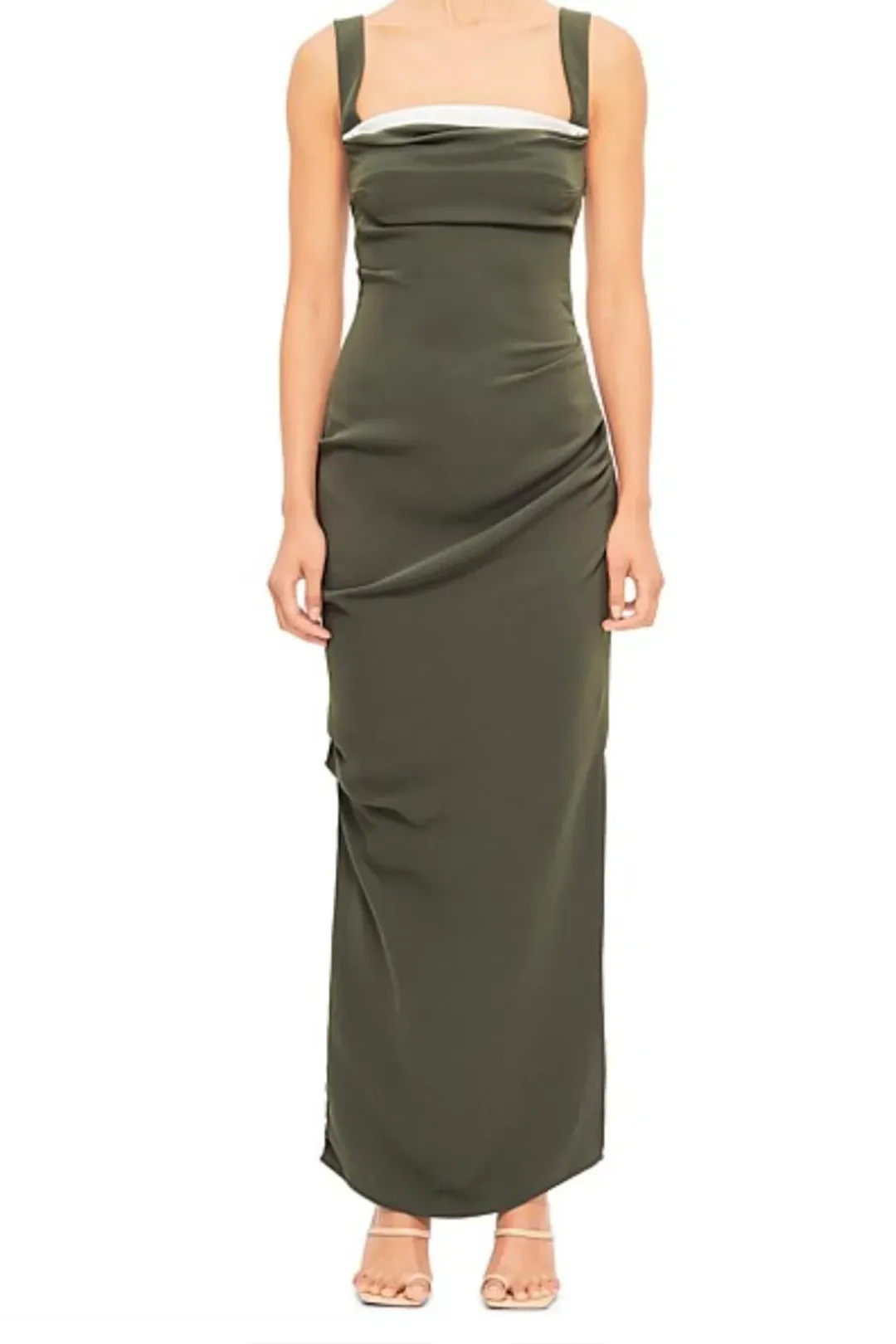 Paris Georgia Raf Dress in Seaweed Size 8 for rent on The Volte - main image