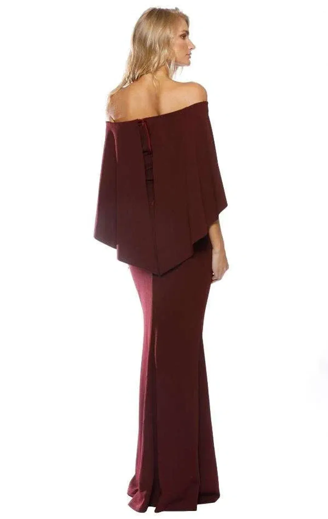 Pasduchas Composure Gown in Wine Size 6 for rent on The Volte - main image