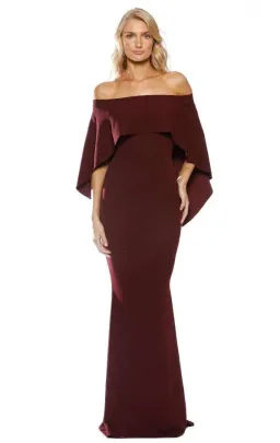 Pasduchas Composure Gown in Wine Size 6 for rent on The Volte - image 4