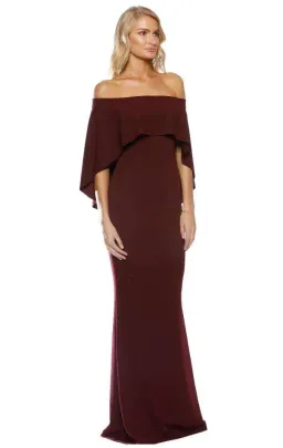 Pasduchas Composure Gown in Wine Size 6 for rent on The Volte - image 2