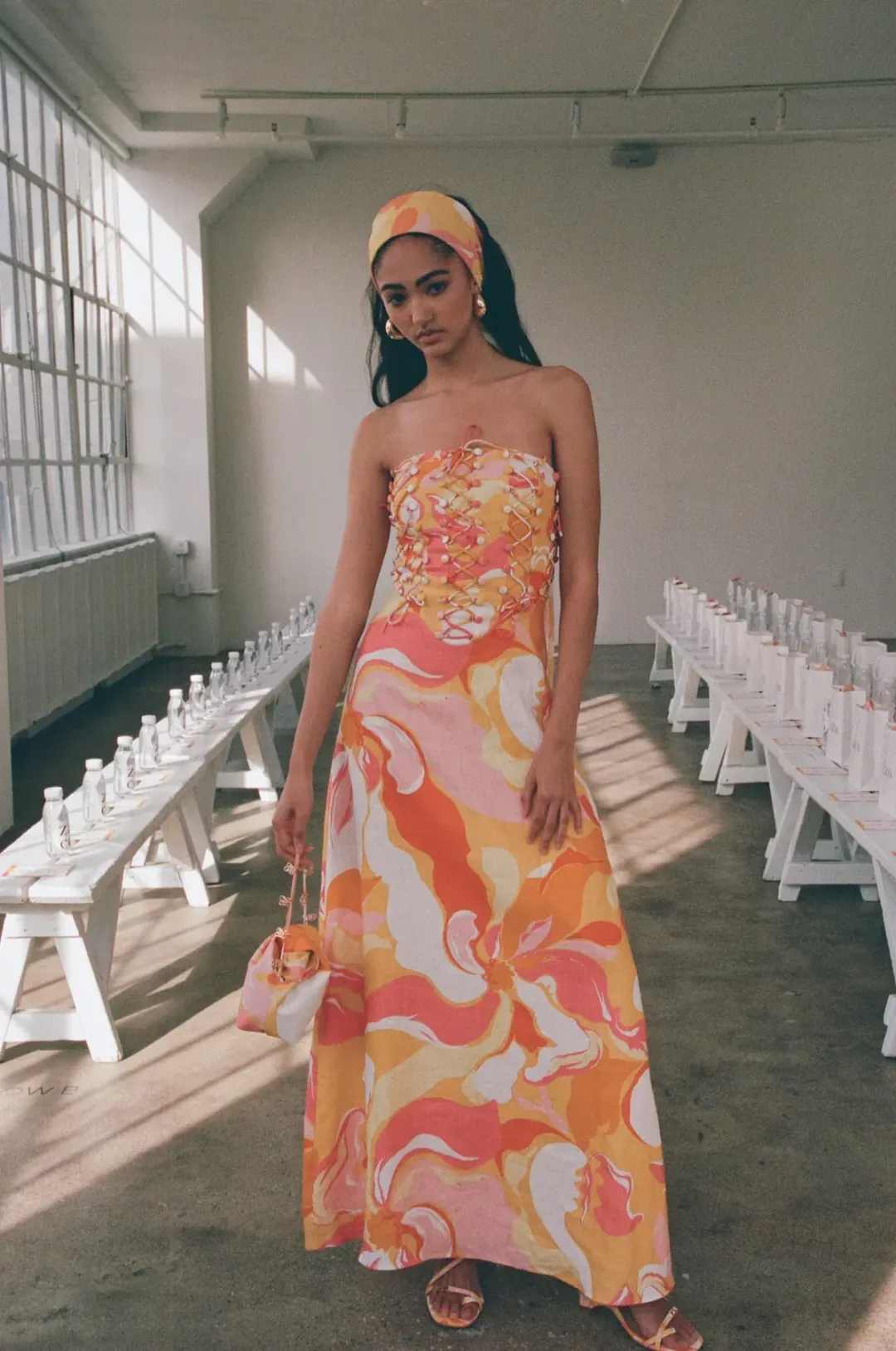 Zaco Kahlo Maxi Dress in Calista Sunset Size M / AU 10 for rent on The Volte - main image