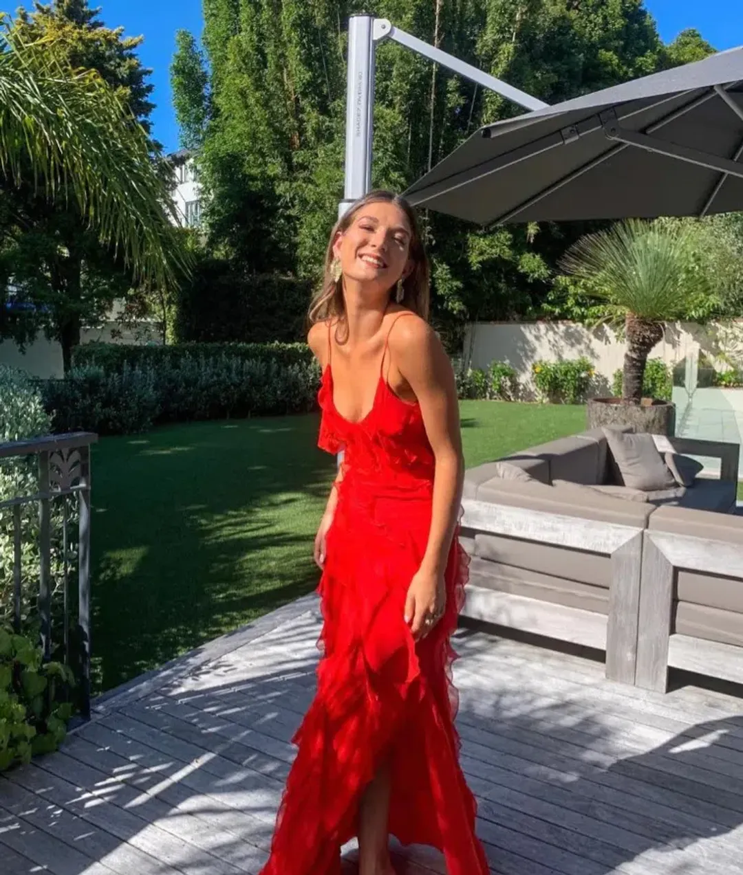 Rat & Boa Cecelia Maxi Dress Red Size M / AU 8 - 10 for rent on The Volte - main image