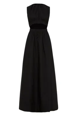 Sir The Label Dion Gathered Maxi Dress in Black Size 1 / 8 AU  for rent on The Volte - image 3