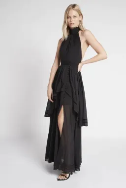 Aje Bungalow Sienna Dress Black Size 6 for rent on The Volte - image 2