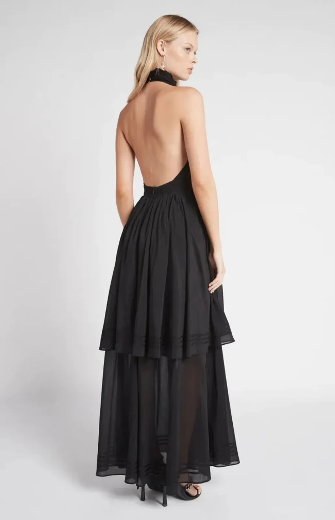 Aje Bungalow Sienna Dress Black Size 6 for rent on The Volte - main image