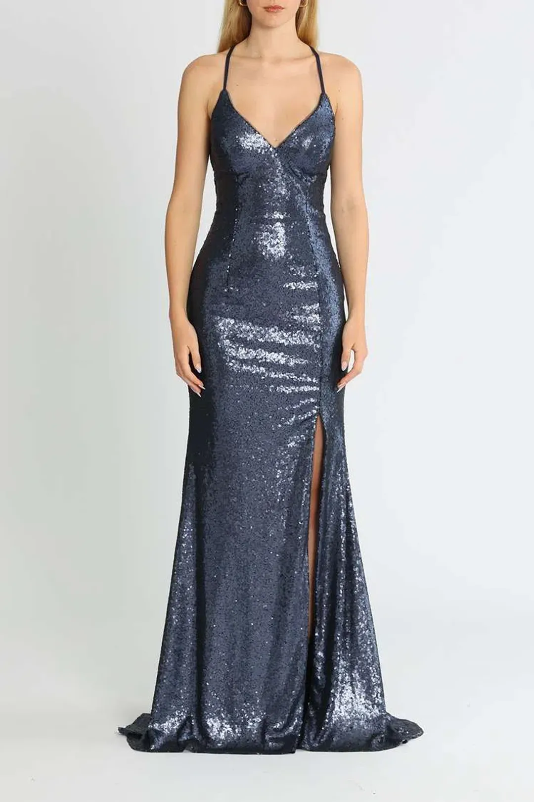 Tania Olsen India Gown Navy Size 8 for rent on The Volte - main image