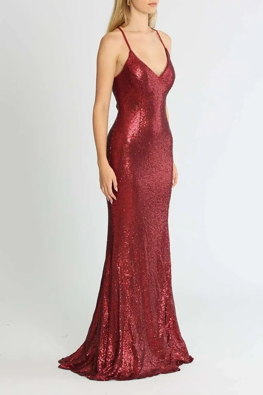 Tania Olsen India Gown Red Size 6 for rent on The Volte - main image