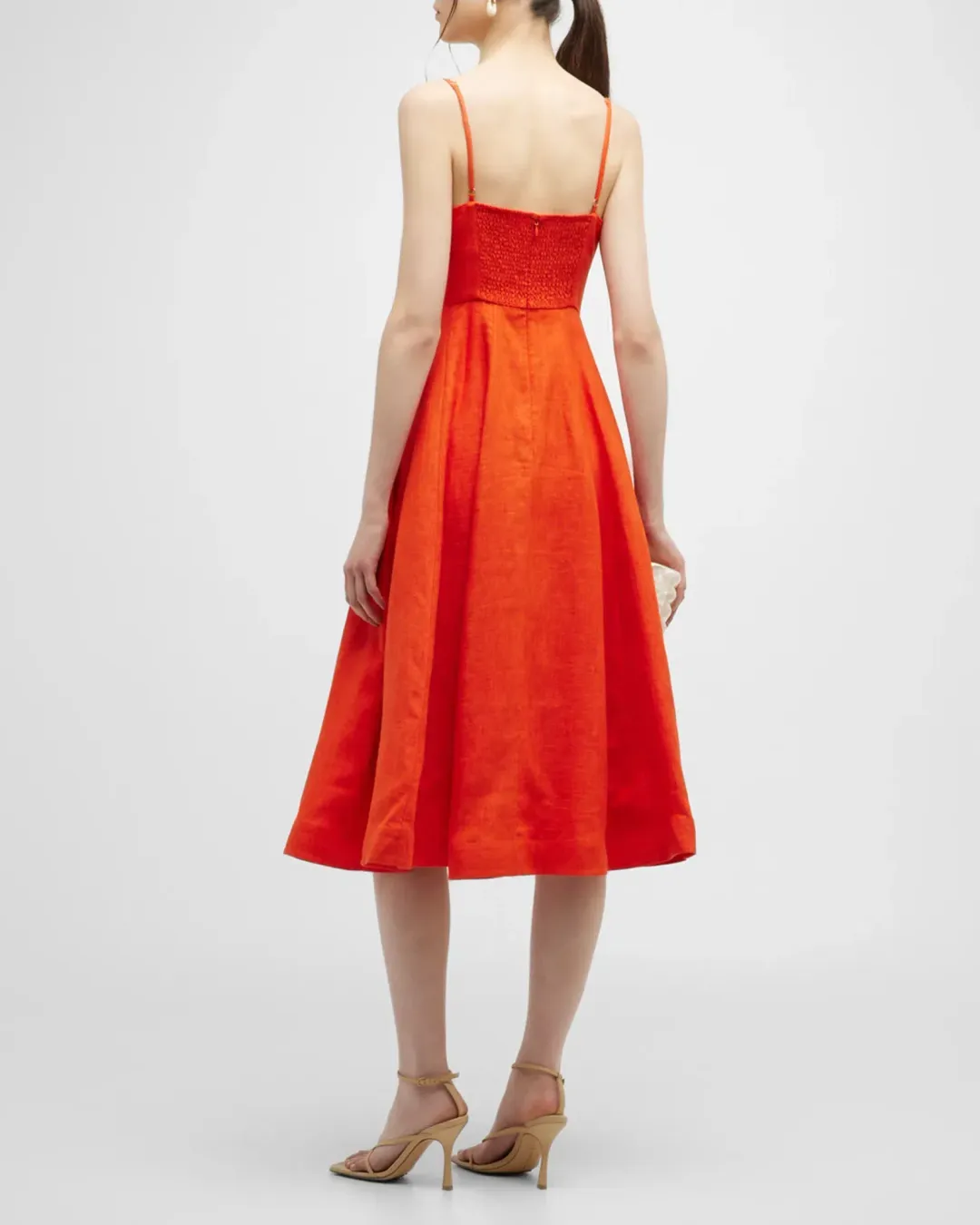 Zimmermann Wonderland Picnic Midi Dress Red Size 1 / AU 10 for rent on The Volte - main image