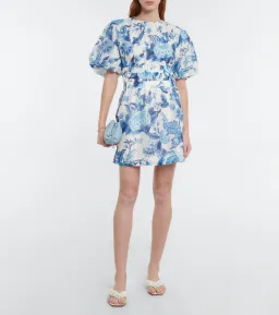 Sir the Label Amaris Open Back Mini Dress Floral Size 3 / AU 12 for rent on The Volte - image 1