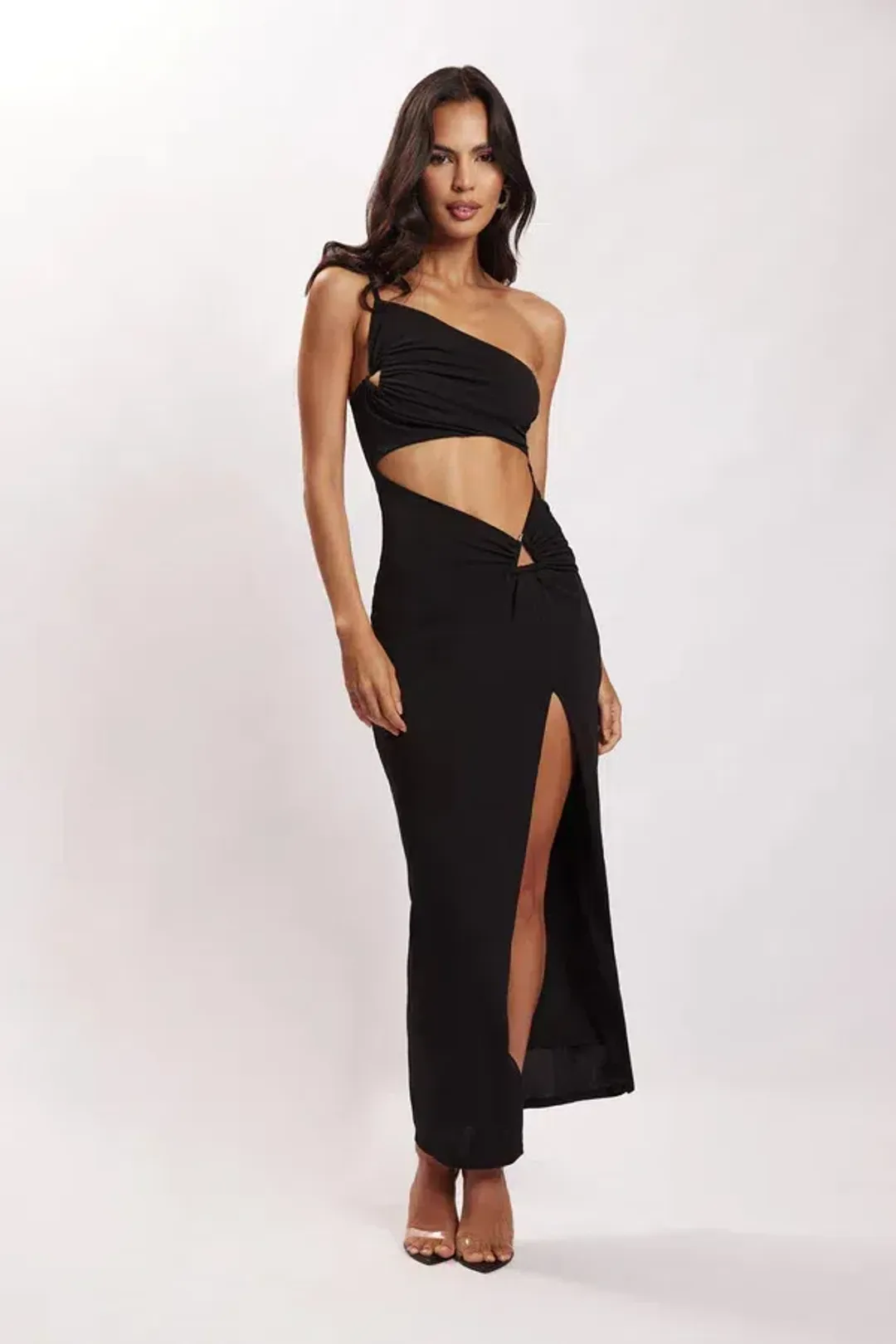 Meshki Sami Cut Out Dress Black Size AU 6 for rent on The Volte - main image