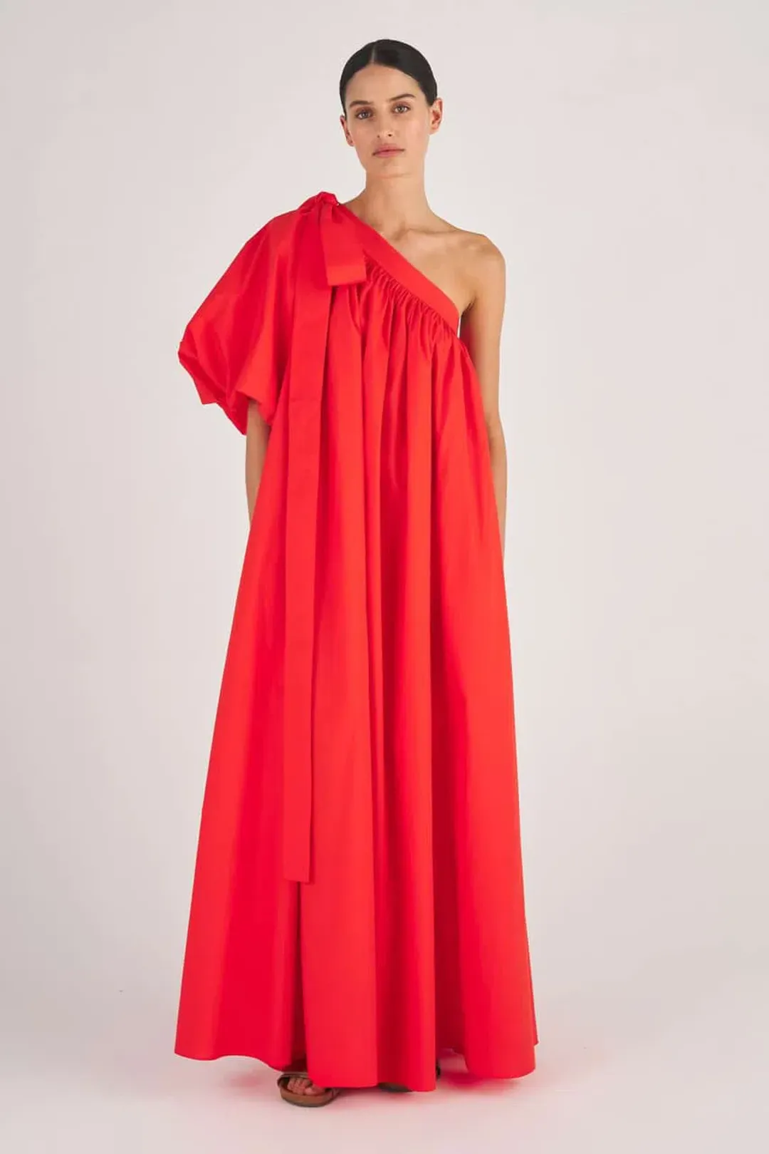 Oroton One Shoulder Dress Red Size AU 8 for rent on The Volte - main image