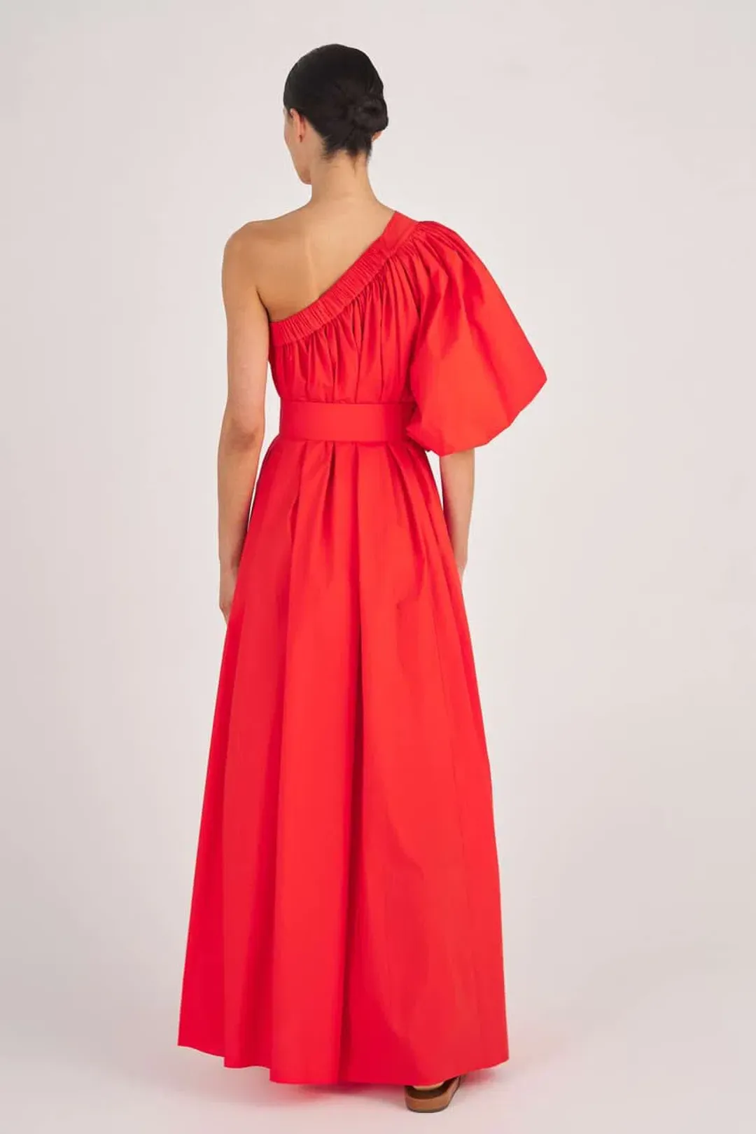 Oroton One Shoulder Dress Red Size AU 8 for rent on The Volte - main image