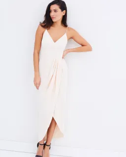 Shona Joy Core Cocktail Draped Maxi Dress Ballet Size 14 for rent on The Volte - image 1