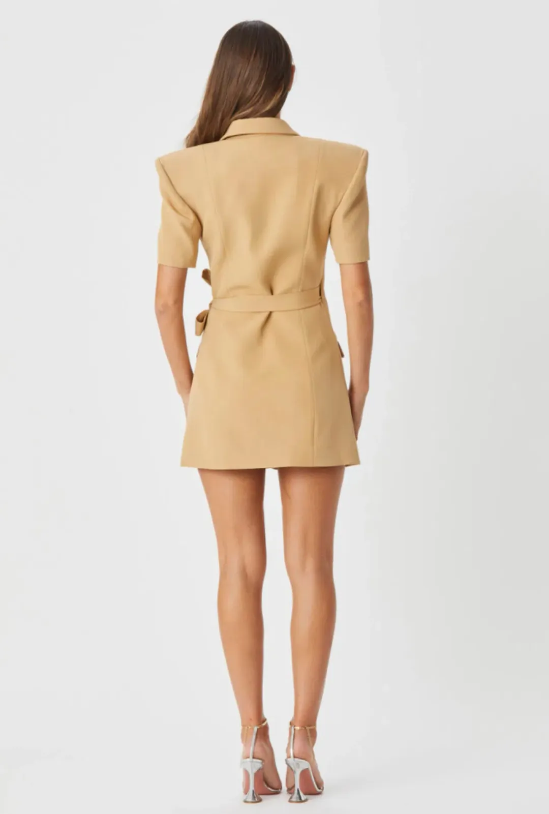 Bianca & Bridgett Rori Blazer Dress Camel Size 14 for rent on The Volte - main image