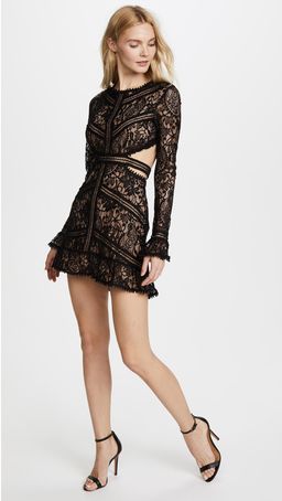 Emerie Cut Out Dress Black for rent on The Volte - image 2