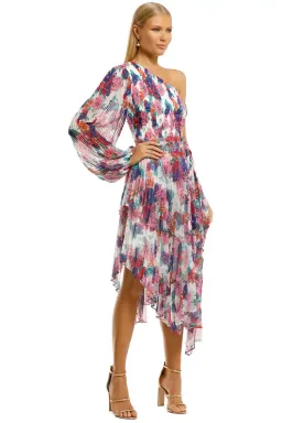 Talulah Always You Midi Dress Floral Fantasia Print Multi Print Size 8 for rent on The Volte - image 2