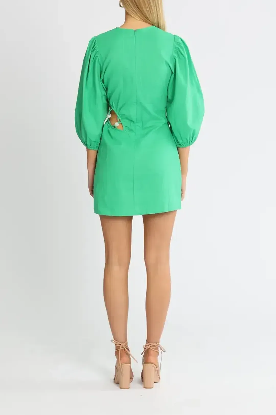 Suboo Elodie Mini Dress Green Size 8 for rent on The Volte - main image