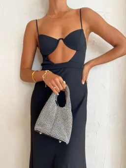 By Johnny Diandra Maxi Dress Black Size 6  for rent on The Volte - image 4