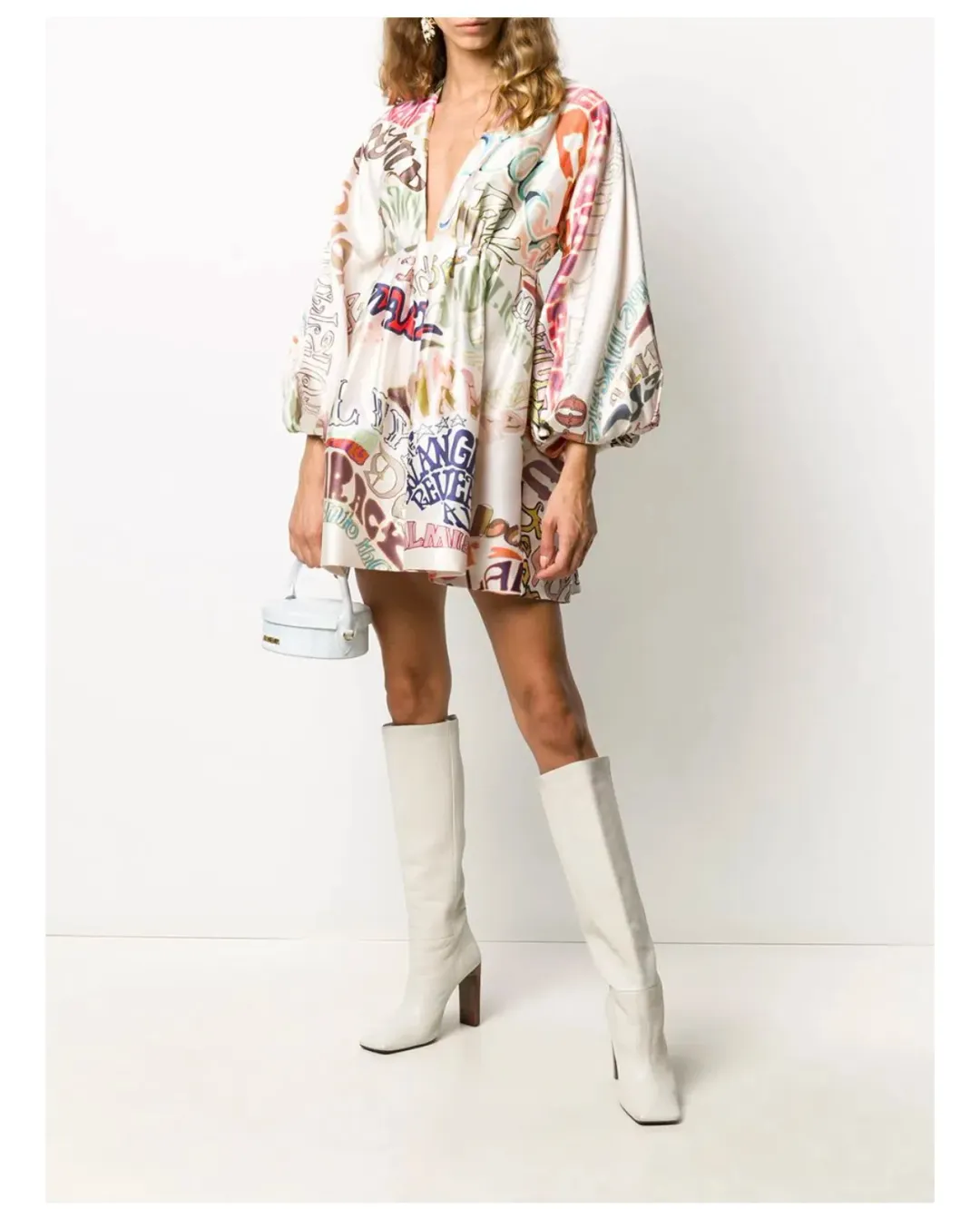 Zimmermann The Ladybeetle Word Mini Dress in Word Print Size 2/Au 12 for rent on The Volte - main image