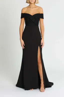 Samantha Rose Gia Lace Bodice Gown Black Size 16 for rent on The Volte - image 1